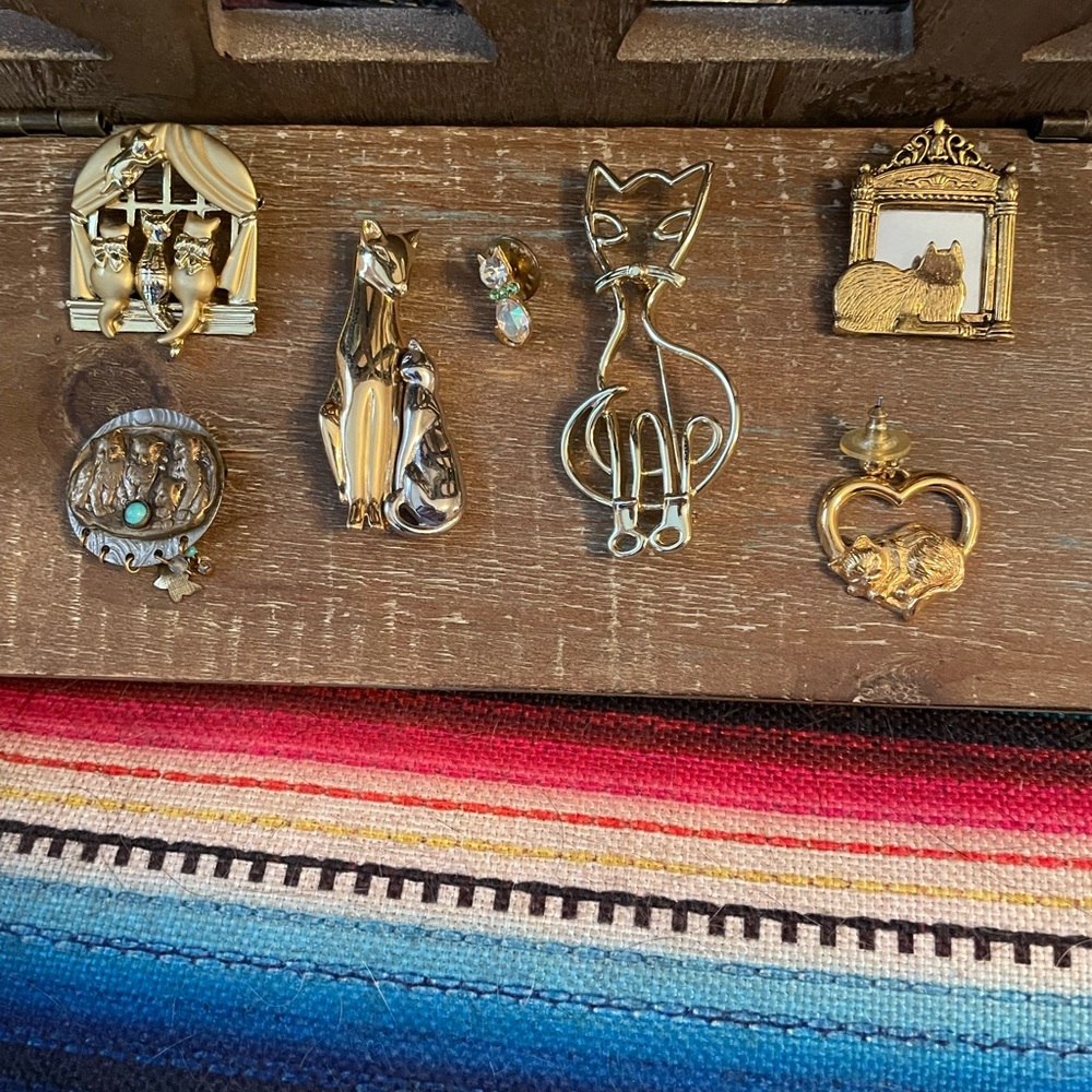 Cat brooches